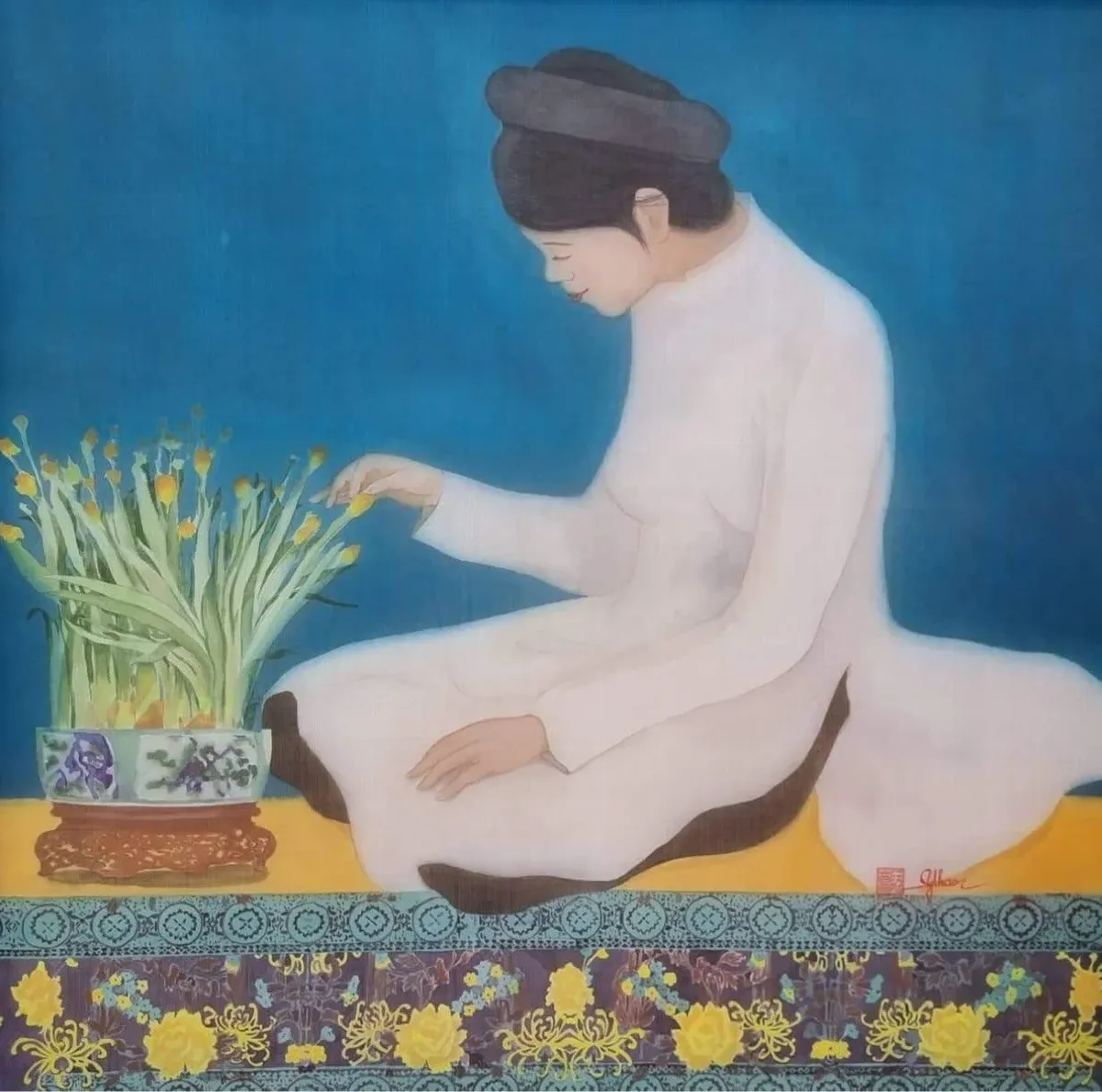 Next to Flowers